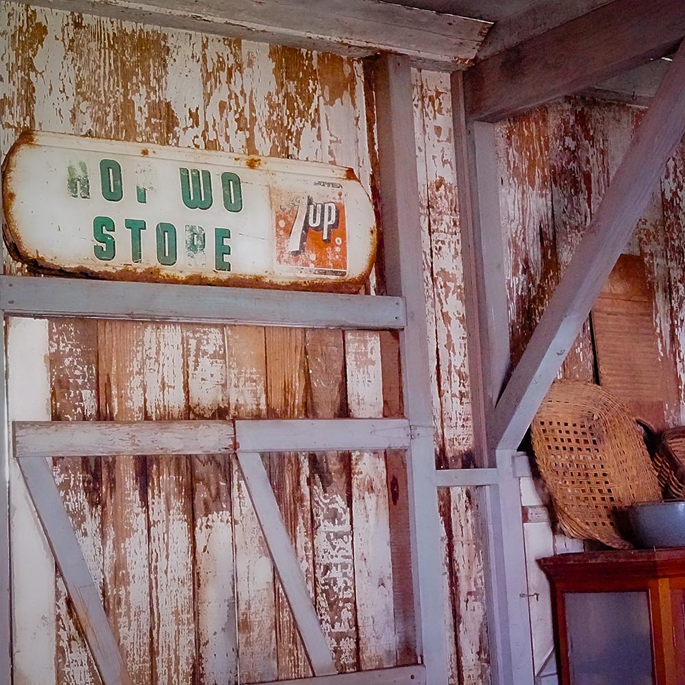 image of interior of items and atefacts in the Wo Hing Chinese Museum in Lahaina.